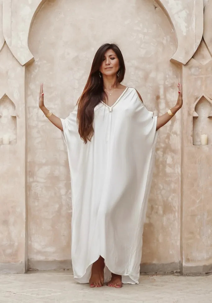 Rayon Silk - Priestess White