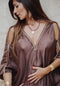 Viscose Satin - Chocolate Plum
