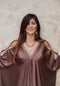 Viscose Satin - Chocolate Plum