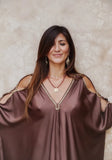 Viscose Satin - Chocolate Plum