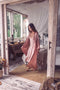 ANGEL WING BATHROBE LUXE - SILK - Musk With Caramel Wings SM