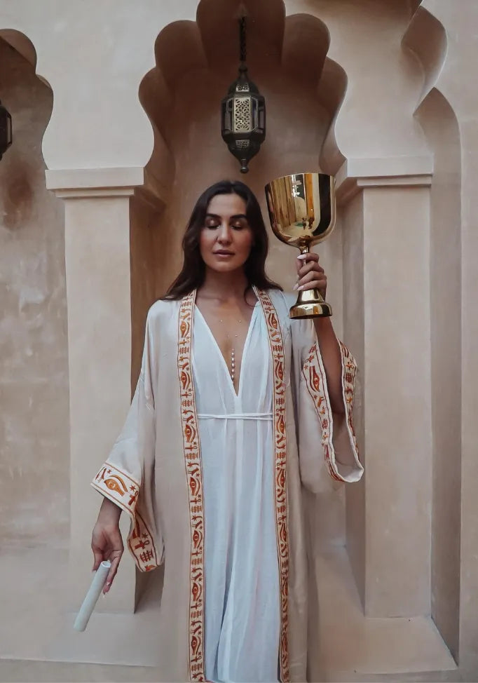 EGYPTIAN SAND - VIS SATIN - SUNSET TRIM