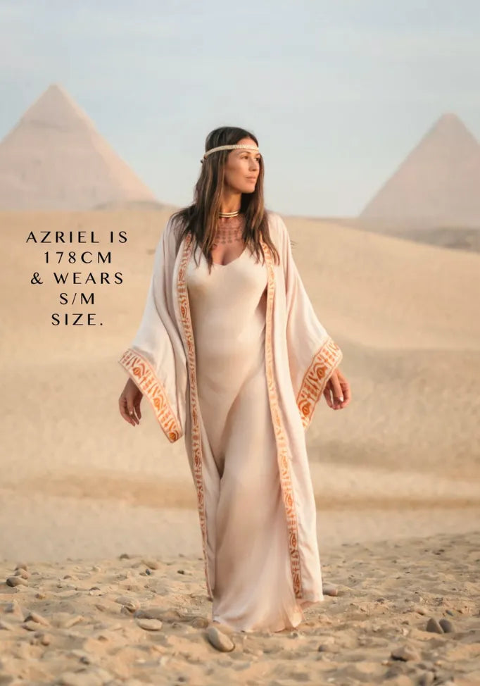 EGYPTIAN SAND - VIS SATIN - SUNSET TRIM