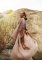 The Classic Angel Wing Kimono Viscose - Mushroom - 115cm