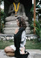 Viscose - Black with Silver Warrior w/ Rainbow Pastel Tips