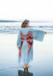 Viscose - Ice-blue with Aubergine Wings