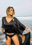 Silk - Black with Caramel Wings