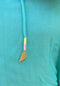 Viscose - Aqua with Silver Warrior Pastel Wings
