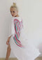 Viscose - White with Choc/Rainbow Wings
