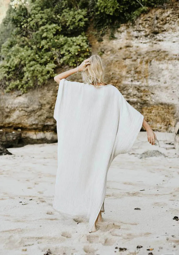 Goddess Kaftan - Natural Linen Blend