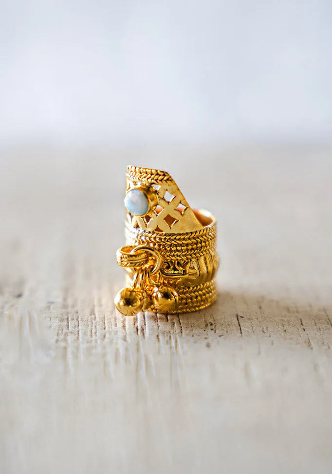 Gold Plated With Larimer Stone