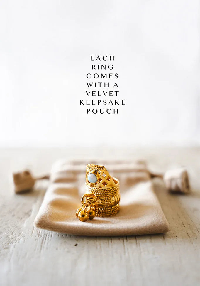 Gold Plated With Larimer Stone