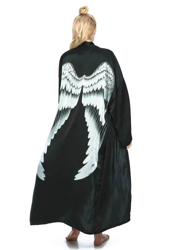 Black with Silver Wings
