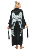 Black with Silver Wings