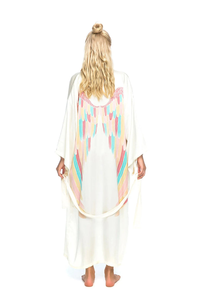 Cream with Rainbow Pastel Wings