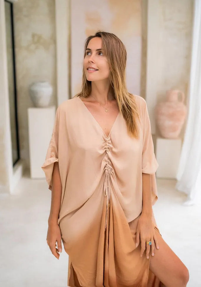 ARCHANGEL GABRIEL GODDESS KAFTAN - OMBRE