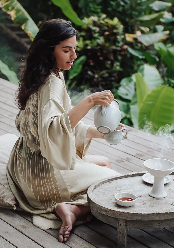 Angel Wing Bathrobe Luxe - Silk