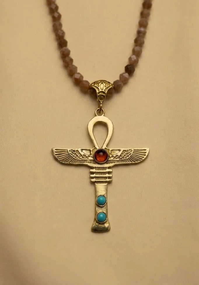 Amulet with Mala - Citrine
