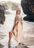 Archangel Gabriel Goddess Kaftan Luxe - Champagne XXS