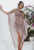 BOHO Beach Poncho  - crochet cotton