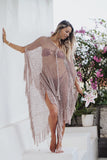 BOHO Beach Poncho  - crochet cotton
