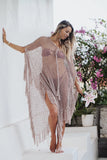 BOHO Beach Poncho  - crochet cotton