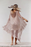 BOHO Beach Poncho  - crochet cotton