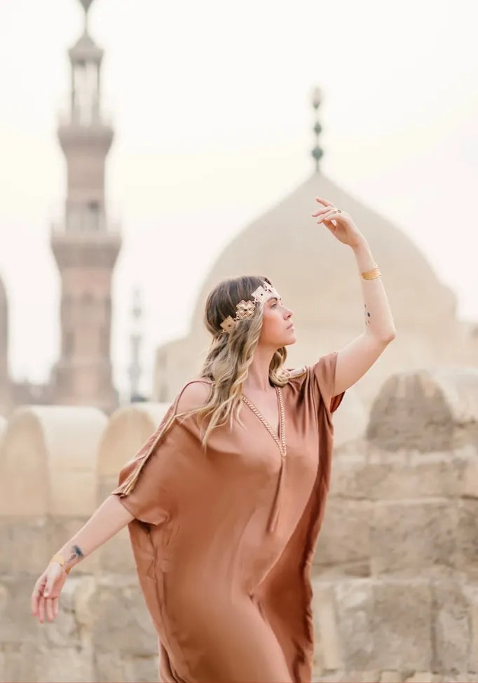 Viscose Satin - Royalty Bronze