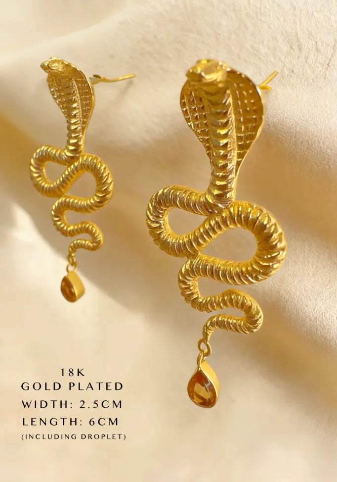 SAQQARA COBRA EARRINGS