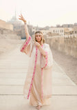EGYPTIAN SAND - VIS SATIN - PINK MAGENTA TRIM