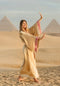 GOLDEN GODDESS - SILK - PINK MAGENTA TRIM