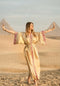 GOLDEN GODDESS - SILK - PINK MAGENTA TRIM