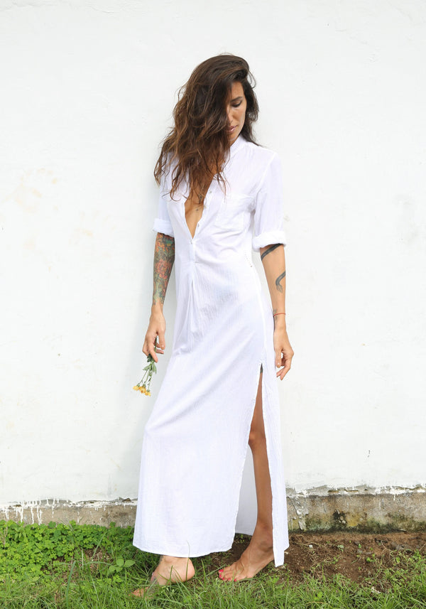 Cotton Crepe - White