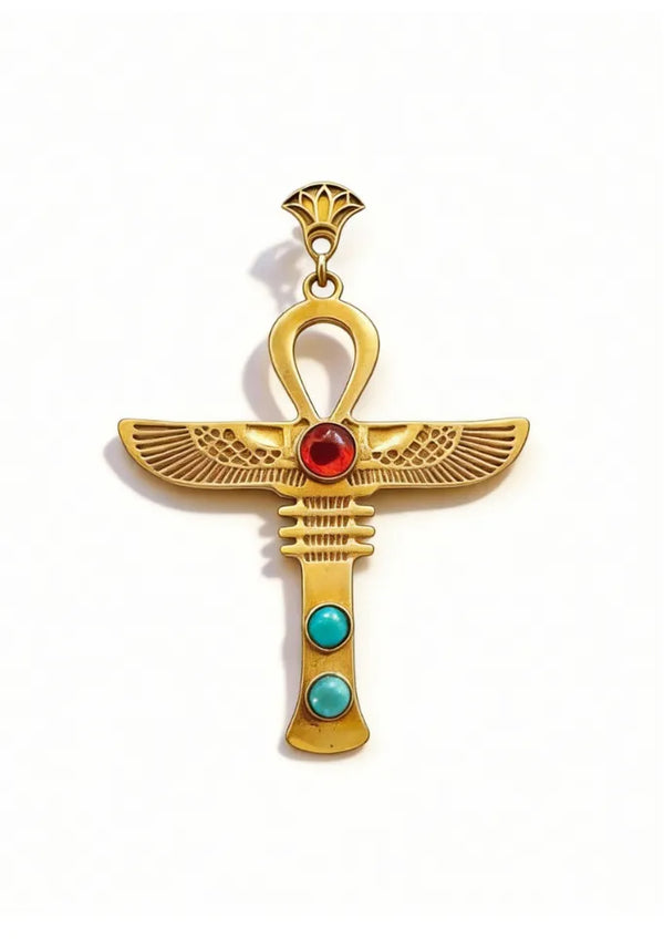 Amulet Only - Amber and Turquoise