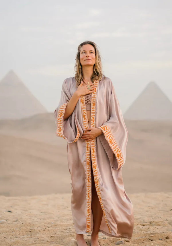 SMOKEY LAVENDER - SILK - SUNSET TRIM