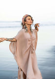 Archangel Gabriel Goddess Kaftan Everyday - Hand-painted On Viscose XS/S