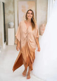 Archangel Gabriel Goddess Kaftan Ombre Everyday - Large White Wings - SM