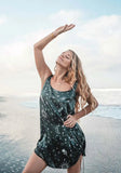 Cosmic Mystery Slip Dress Luxe Black XS