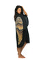 The Classic Kimono Luxe - Black / Caramel Wings - 85