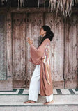 Classic Angel Wing Kimono Viscose - Clay with Autumn Warrior Wings