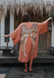 The Classic Angel Wing Kimono Viscose - Desert Orange - 75