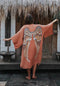 The Classic Angel Wing Kimono Viscose - Desert Orange - 115