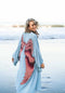 The Classic Angel Wing Kimono Viscose - Ice Blue 115cm