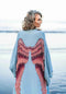 Viscose - Ice-blue with Aubergine Wings