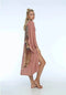 The Classic Angel Wing Kimono Viscose - Musk With Caramel Wings 115 cm
