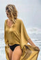 SHORT LONG ANGEL WING KAFTAN VISCOSE - GOLDEN GODDESS - XS/S