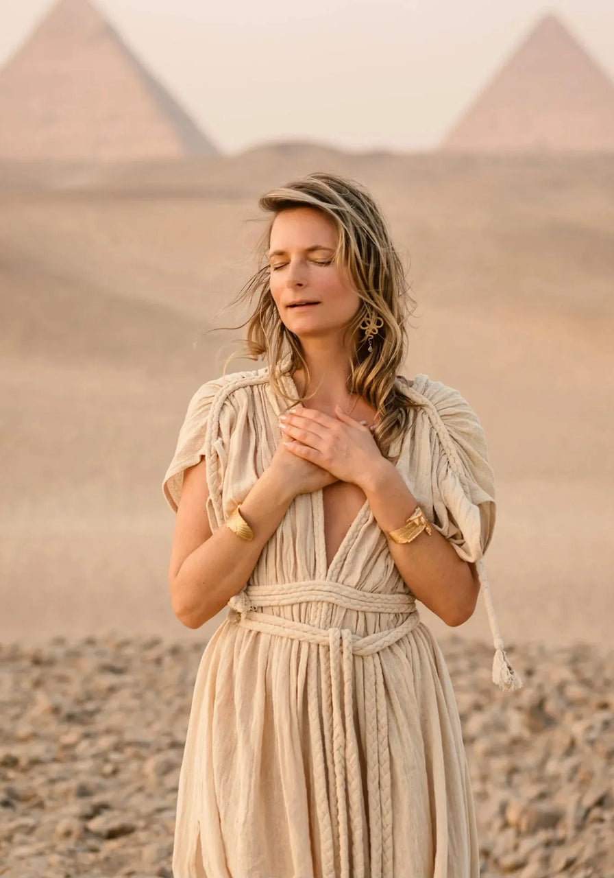 Cleo Reversible Kaftan Natural to Honey Ombre SM