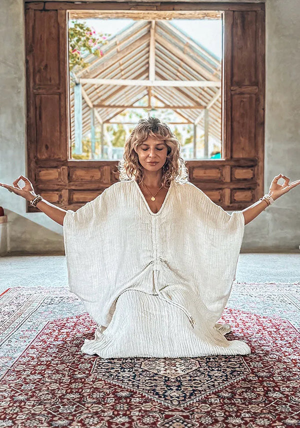 Goddess Kaftan - Natural Linen Blend