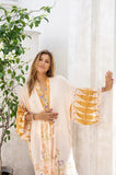 Ode to Bali Sunset Kimono - Orange - 3/4 - S