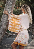 Ode to Bali Sunset Kimono - Orange - 90cm